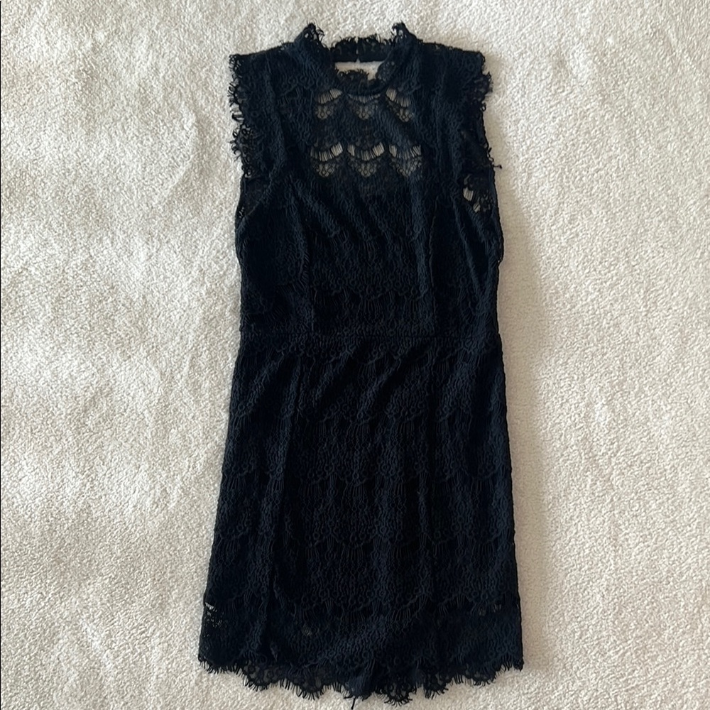 Free People Black Lace Dress